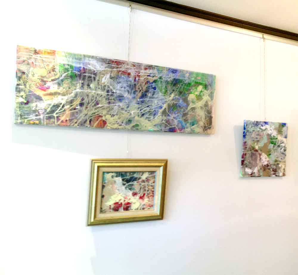 小林恵理　抽象画  3点