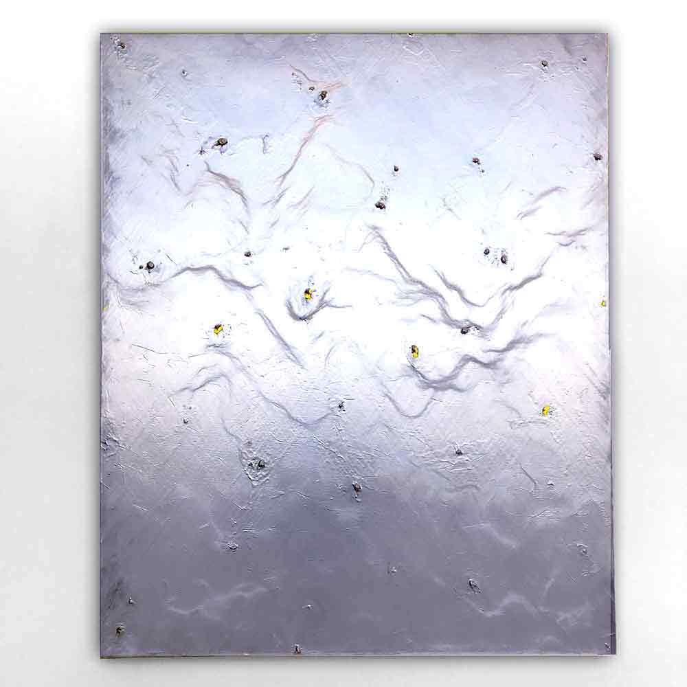 森山安英抽象絵画metalic abstract painting