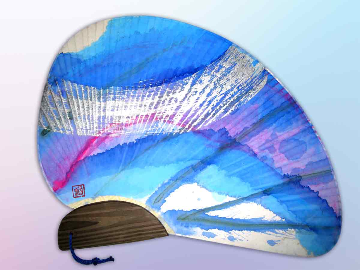 青い夏空の天の川銀河　中尾道也