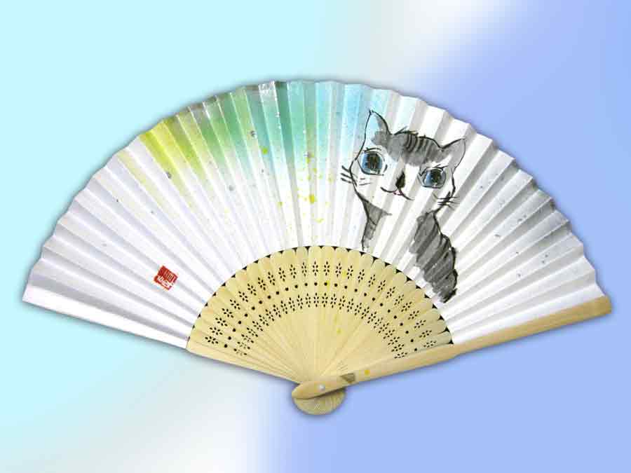 猫の扇子・猫道 中尾道也-nekomichi
