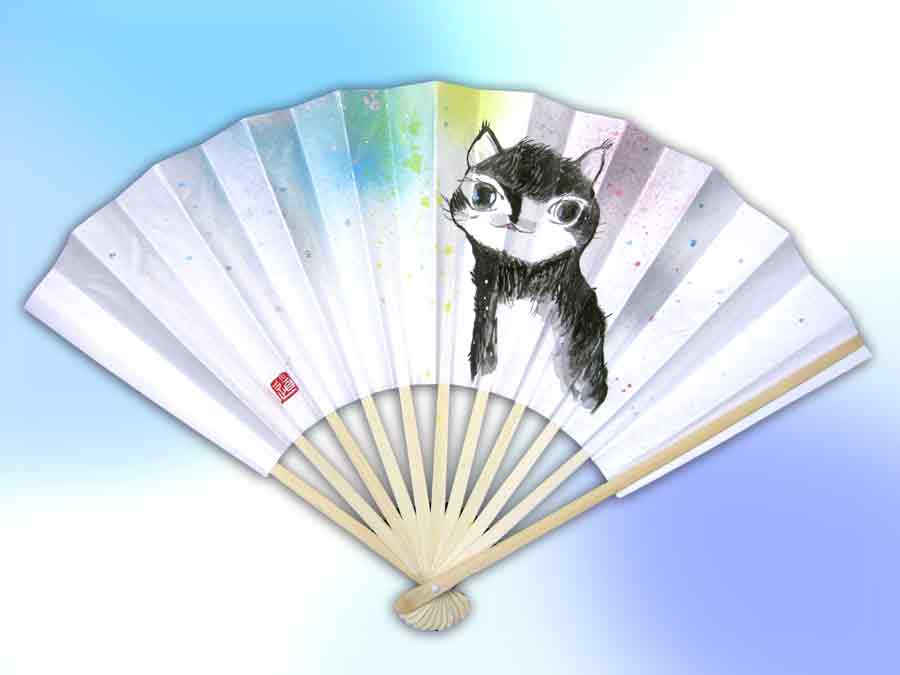 猫の扇子・猫道 michiya nakao 中尾道也-nekomichi