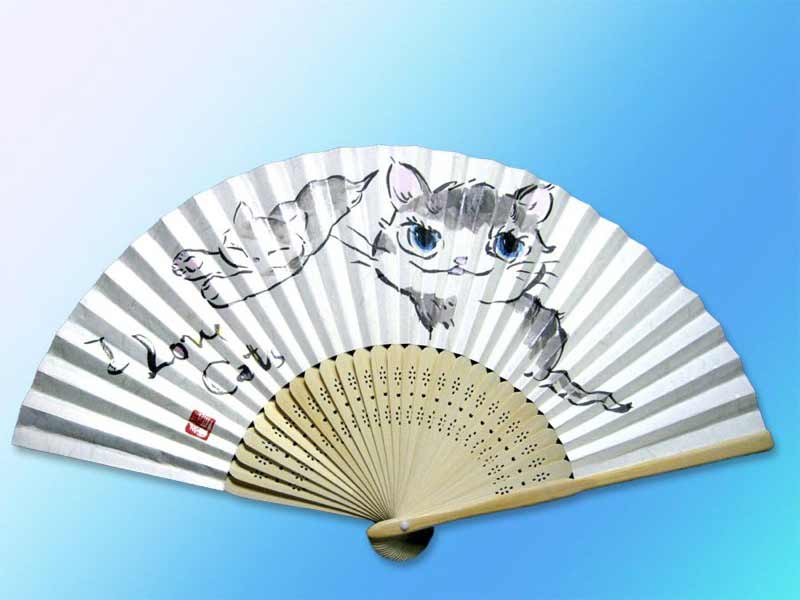 猫の扇子・猫道 michiya nakao 中尾道也