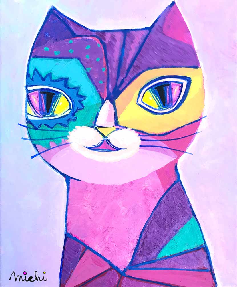 unique-abstract-colors-cat 中尾道yは