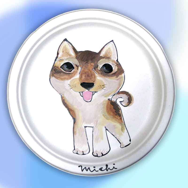 shiba paper plate by michiya nakao