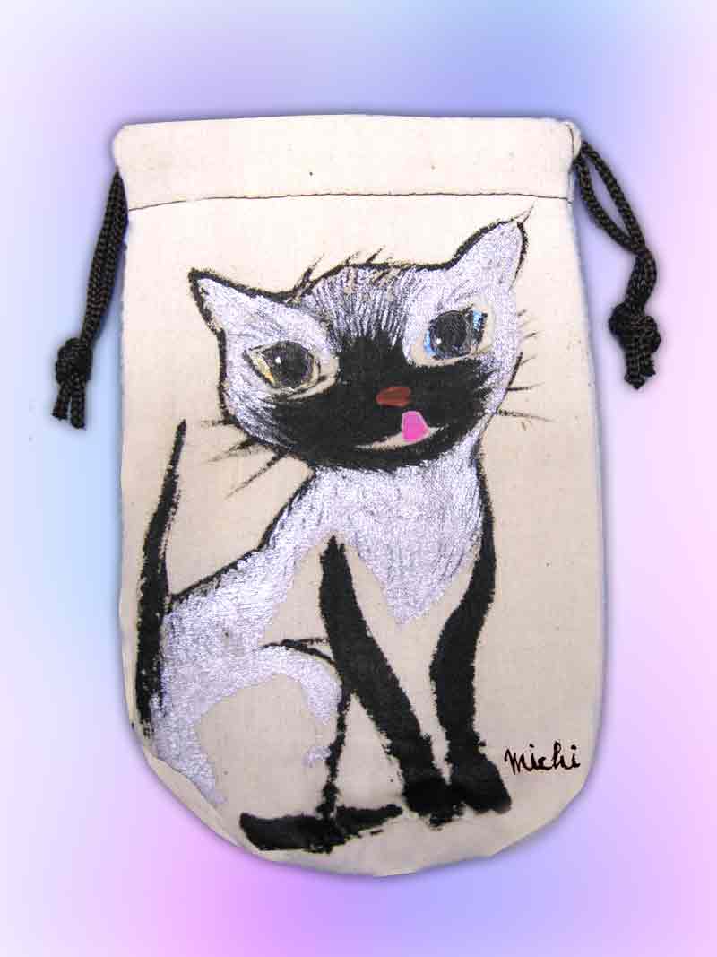 目の色違いのシャム猫　ねこみち　中尾道也