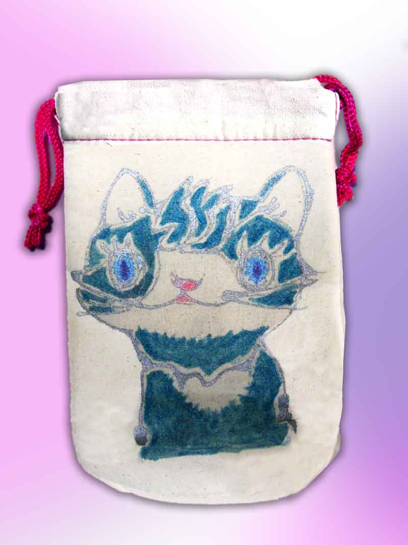 宇宙ねこの絵ペツトボトルケース 猫道　