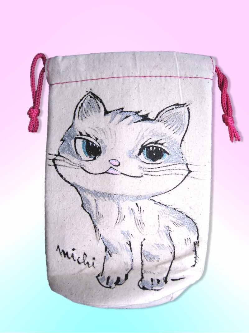 子ねこの絵ペツトボトルケース