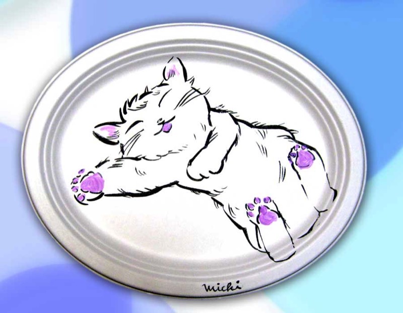 ネコのペーパープレート中尾道也